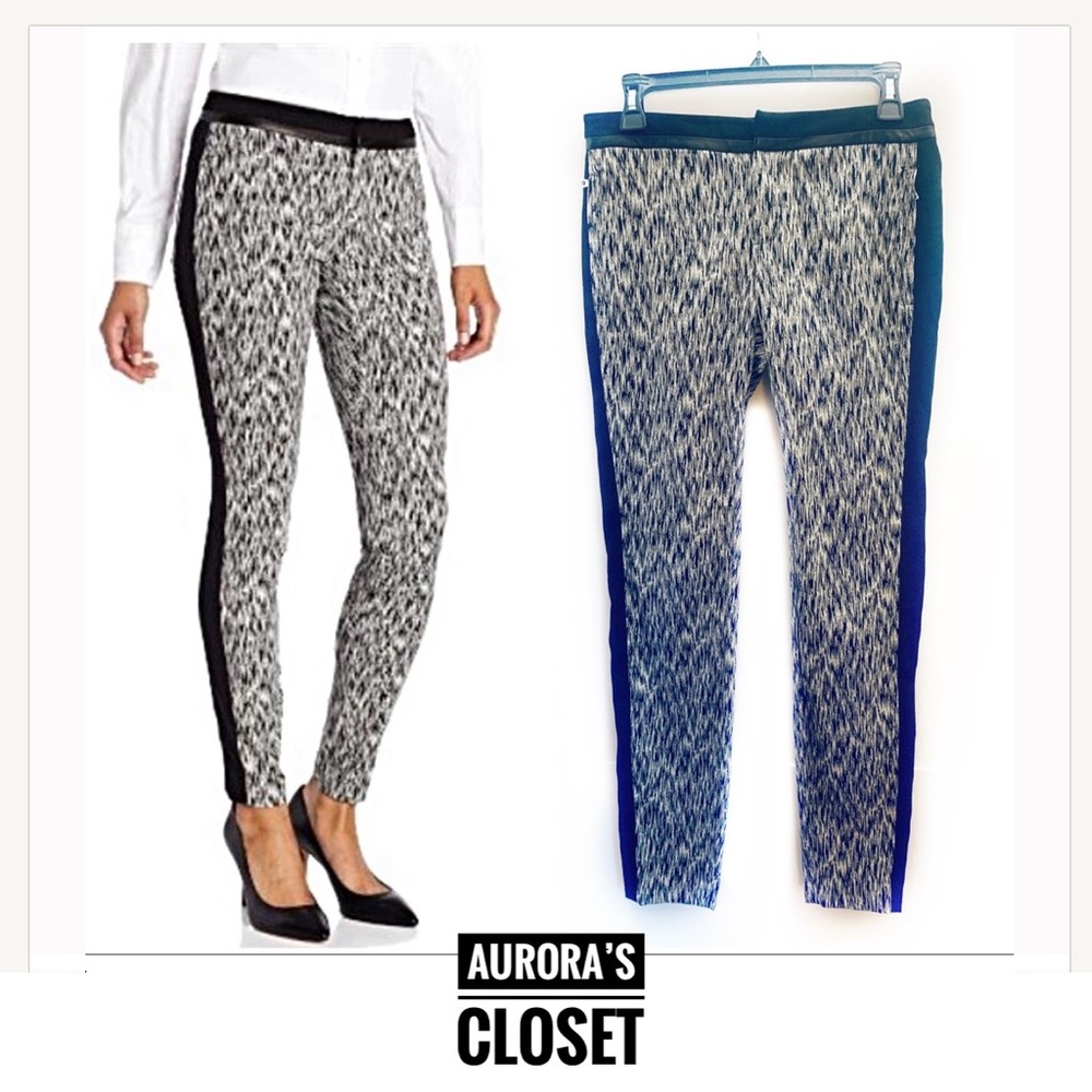 Rebecca Taylor 2 Black Tuxedo Pants Blocked Pixel